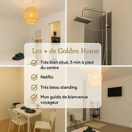 Golden House - Gare & Centre Apartment Troyes
